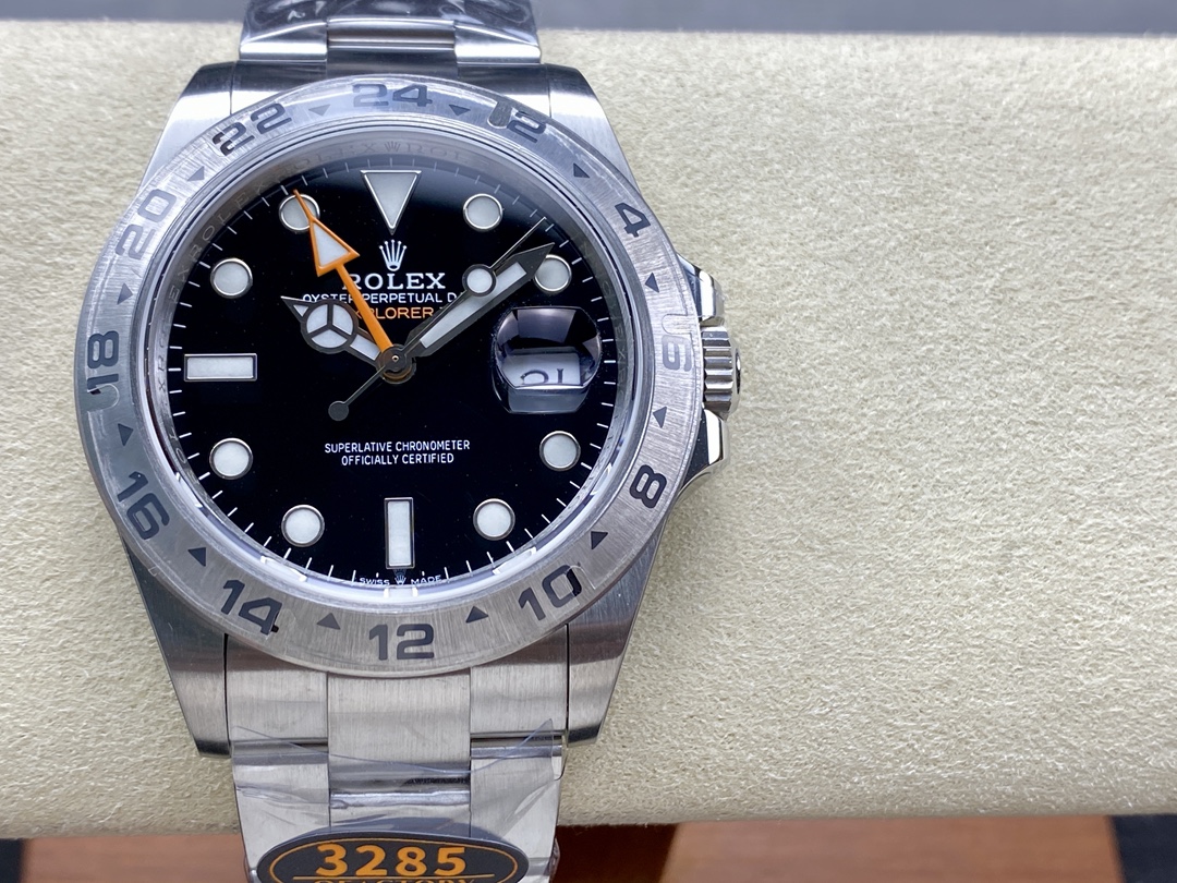 Rolex Explorer II m226570 0002 Stainless Steel Black Dial 42MM Mens Replica Watch